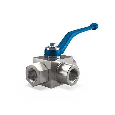 3-Way ball valve Series: BK3 Steel Cutting ring, light (L) PN315/500